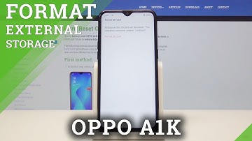 How to Erase SD Card in OPPO A1K - Format Micro SD Card