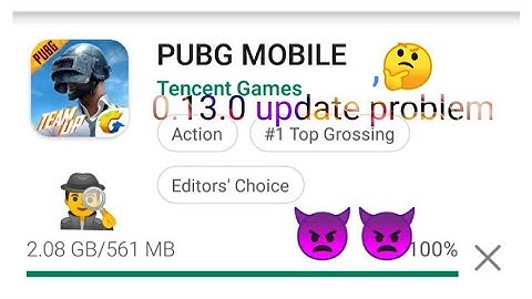 [PUBG mobile 0.13.0 update]  playstore problem solved?#Dynamicdacchu