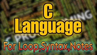 Full For Loop In C Programming Language | Theory + Flow Chart + Coding With Handwritten Notes #forloop News