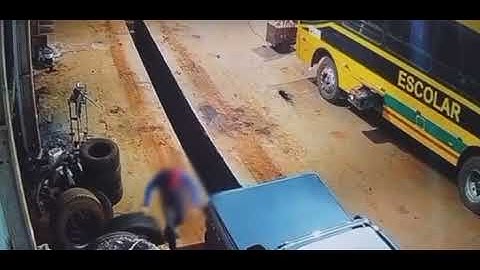 OD: Servidor é flagrado furt4nd0 pneus de frota escolar da prefeitura em Tangará da Serra