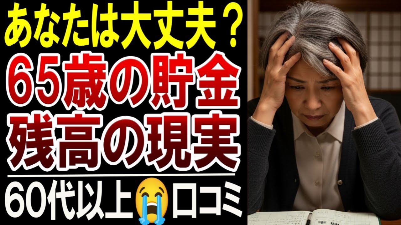 【65歳】年金1年目で“貯金が減った理由”｜何歳で尽きる？30選【口コミ体験談】