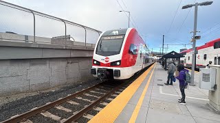 @caltrain Meet: Northbound Local #153 and getting on Southbound Limited-Stop #428 at SSF Station.