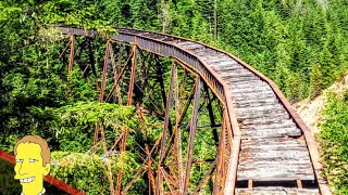 LADNER CREEK TRESTLE: Remnants of the Kettle Valley Railway