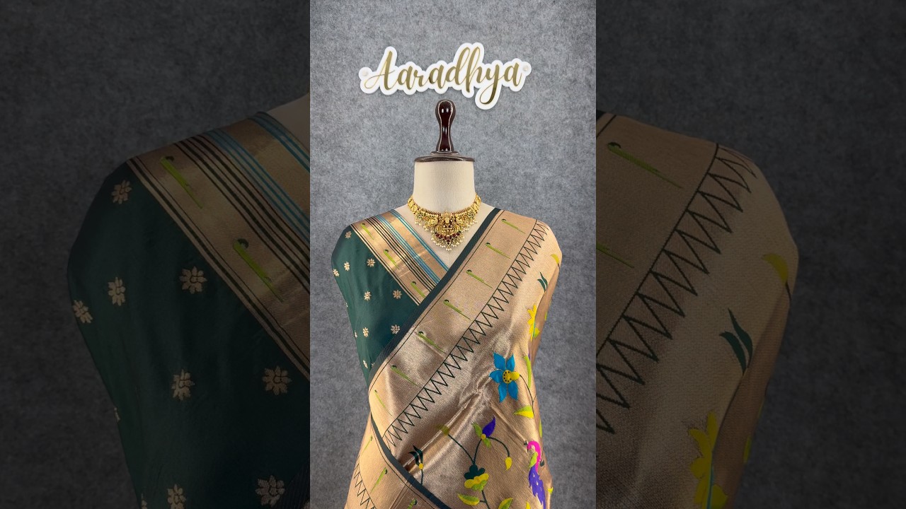 All Over Jaal Weaving Brocket Paithani Soft Silk Saree