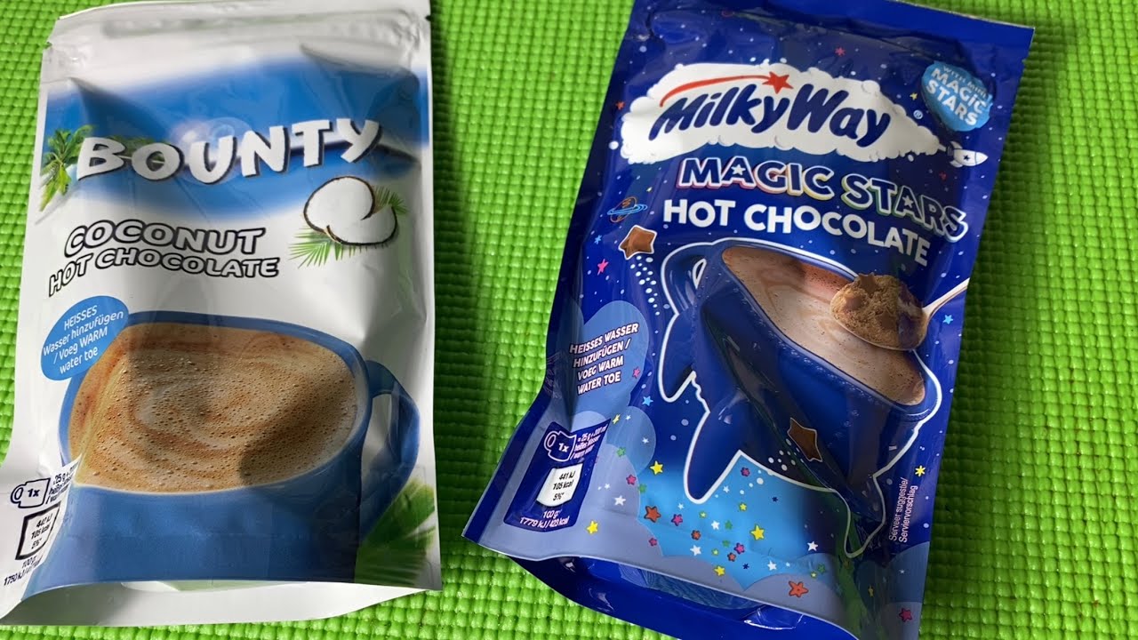 ⚡Bounty Milky Way Hot Chocolate Unboxing Video | Hot Chocolate ASMR Video | ASMR Satisfying Video