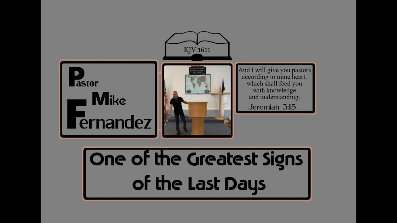 One of the Greatest Signs of the Last Days | Pastor Mike Fernandez