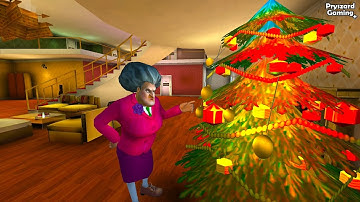 Scary Teacher 3D - Find A Way To Mess With The Frozen Pool & Find Something To Replace Christmas