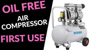 Oil free air compressor first time setup and use