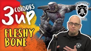 3 Colours Up Painting Fleshy Bone With Dallas