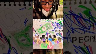 My son is very creative🥁 Money is the root to evil when worshipped #artistic #imaginethat #sonart