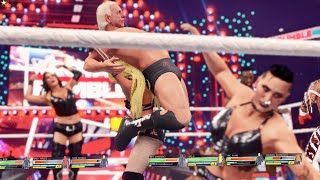 WWE 2k22, Intergender Royal Rumble: Alicia Fox, Rhea Ripley, Liv Morgan, HBK, Flair & Kofi Kingston