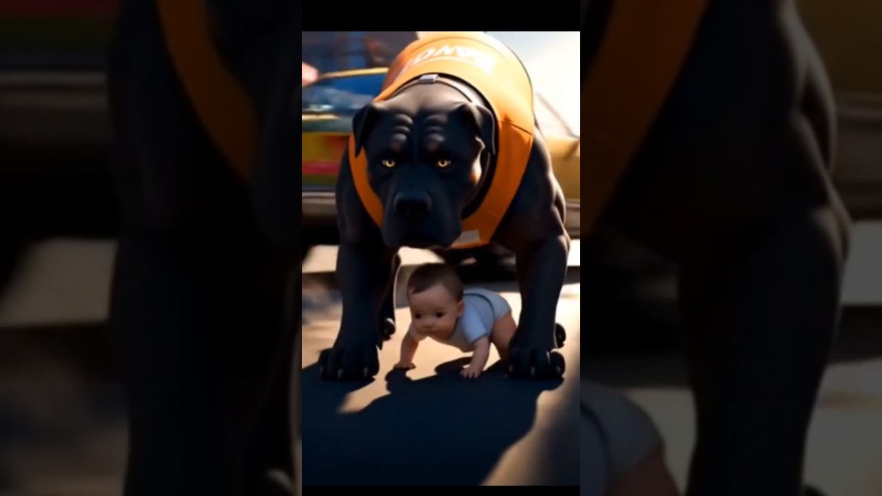 baby miraculously saved by dog; paw SOS:shorts