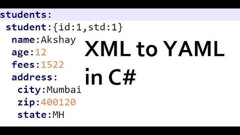 C# Code to convert XML to YAML (YAML Ain