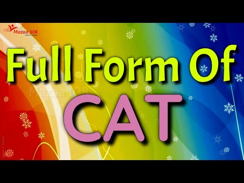 Full form of CAT | CAT full form | CAT stands for | CAT Means | Exam Name Full Form | Mazaa 108