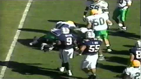 Oregon DT Desmond Byrd tackles Arizona's RB for a ...