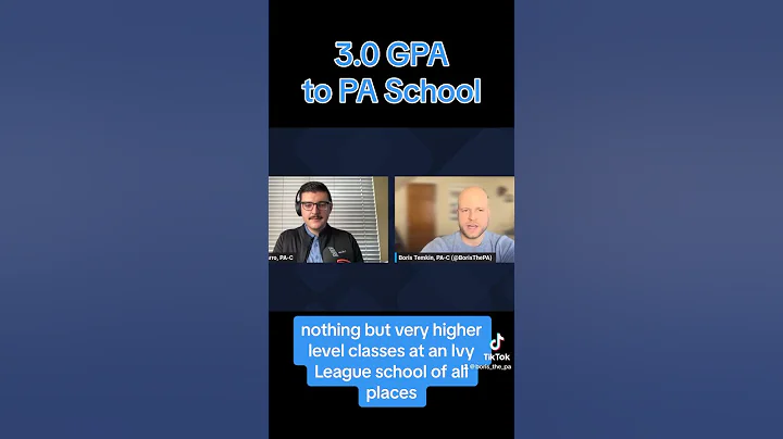 3.0 GPA to PA #paschool
