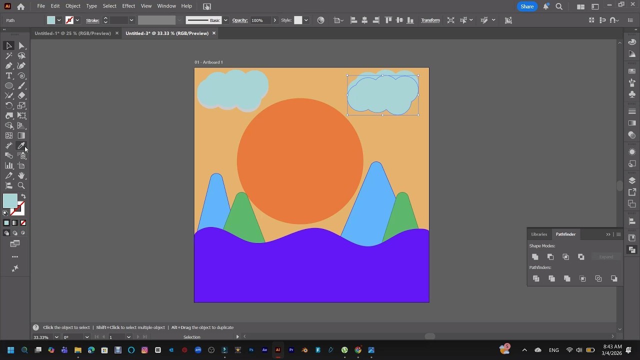 Step by Step Illustration for Beginners in  Adobe Illustrator