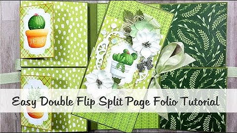 Double Flip Split Page Folio Easy To Make Tutorial Polly