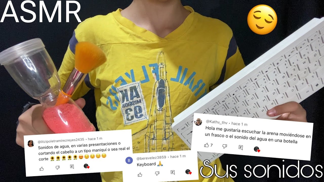 ASMR ustedes eligen los sonidos del video 💤