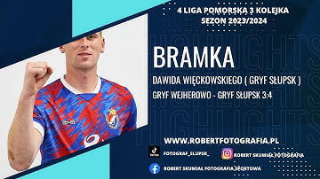 Gol Dawida Więckowskiego ( Gryf Słupsk ) w Wejherowie