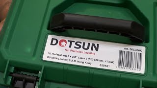 Лазерний рівень DOTSUN 3D Professional 12 ліній 3х360 градусів. Огляд функцій і характеристики