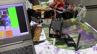 quadruped spider robot arduino mega fpv camera