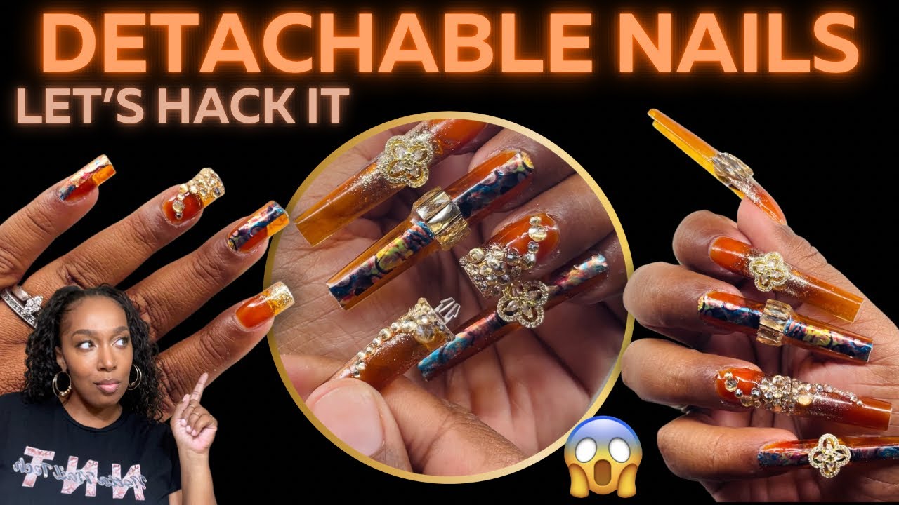A New Way to do DIY Detachable Clip-On Nails!