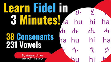 Learn the Amharic Alphabets in 3 Minutes! Learn the Amharic Fidel easily! @LearnAmharicFast Free PDF