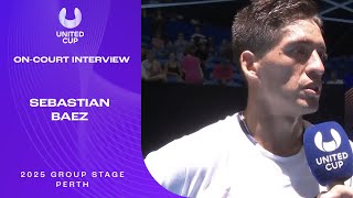 Sebastian Baez On-Court Interview | United Cup 2026 Group A