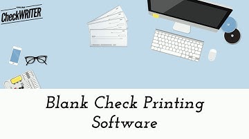Blank Check Printing Software - It can print check on blank check stock paper.