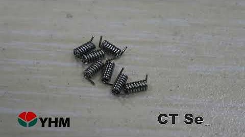 W.D 0.36mm Torsion spring｜CNC Micro Spring Machine CT-208-70ppm｜YHM