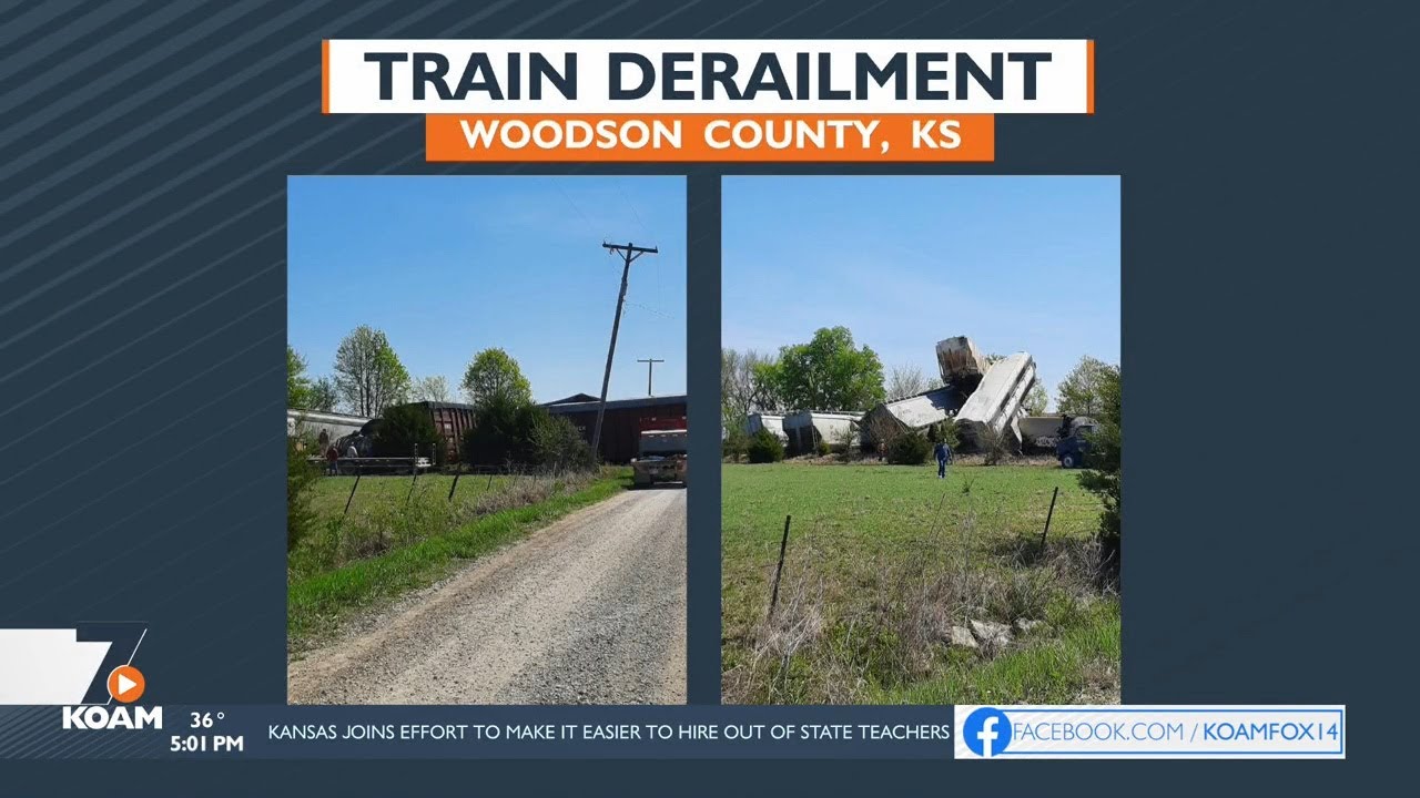 Authorities Clean Up Train Derailment In Woodson, Co YouTube