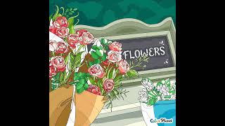 virtual colouring of flowers