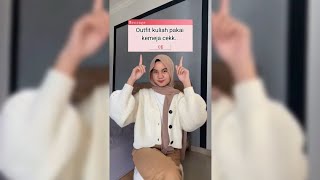 OOTD kuliah pakai kemeja | trend 2021 #shorts