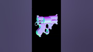 Steampunk Revolver Texture Breakdown  #marmosettoolbag #shorts