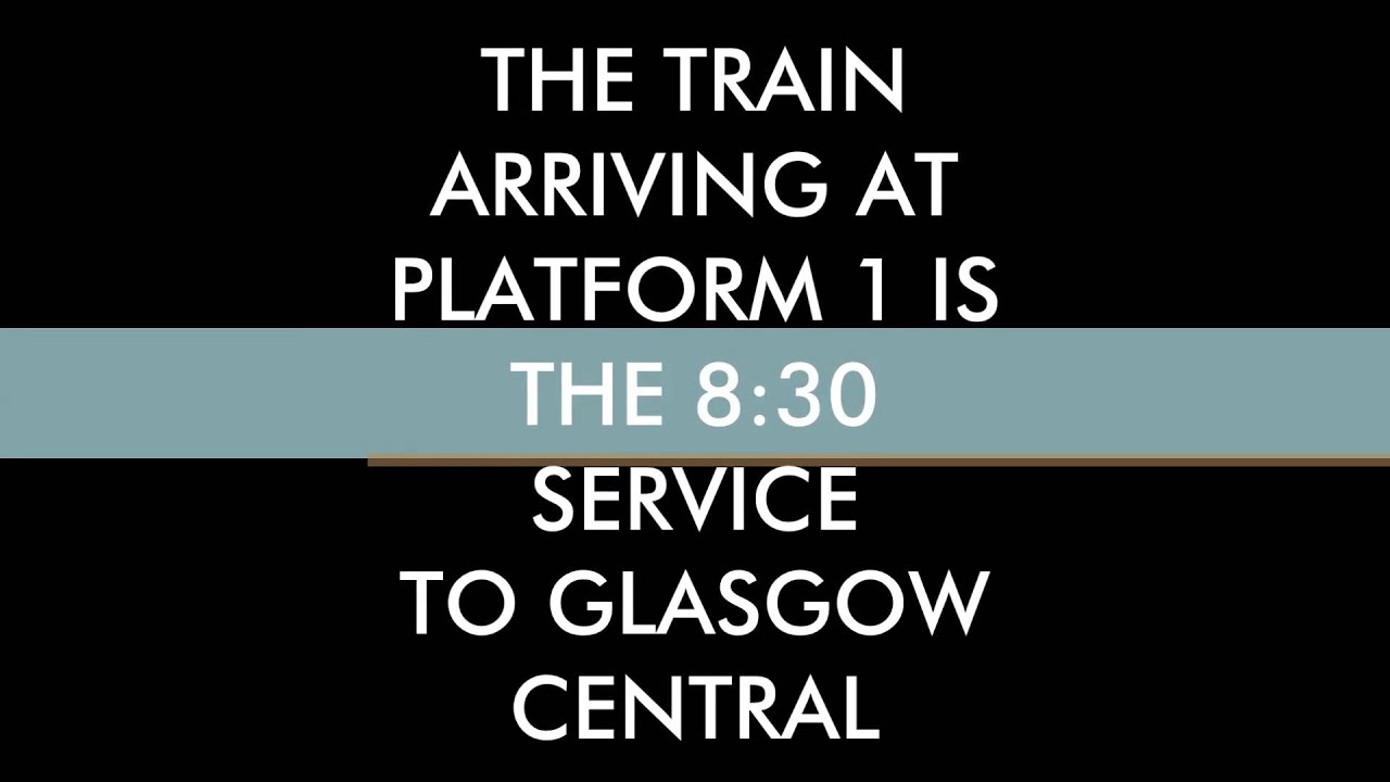 ScotRail Station/Train Announcements YouTube
