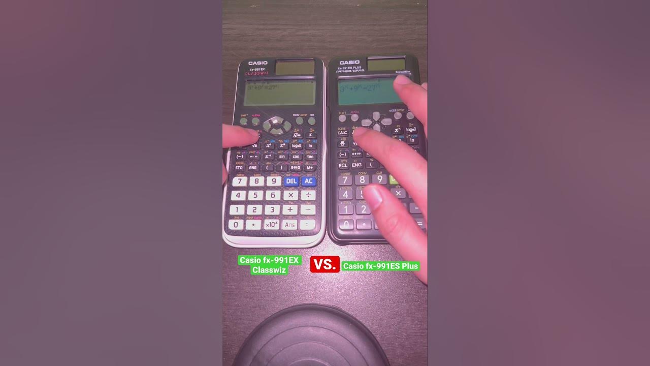 Casio fx-991EX Classwiz VS. Casio fx-991ES Plus #enginerdmath #math #maths  #shorts #casio 