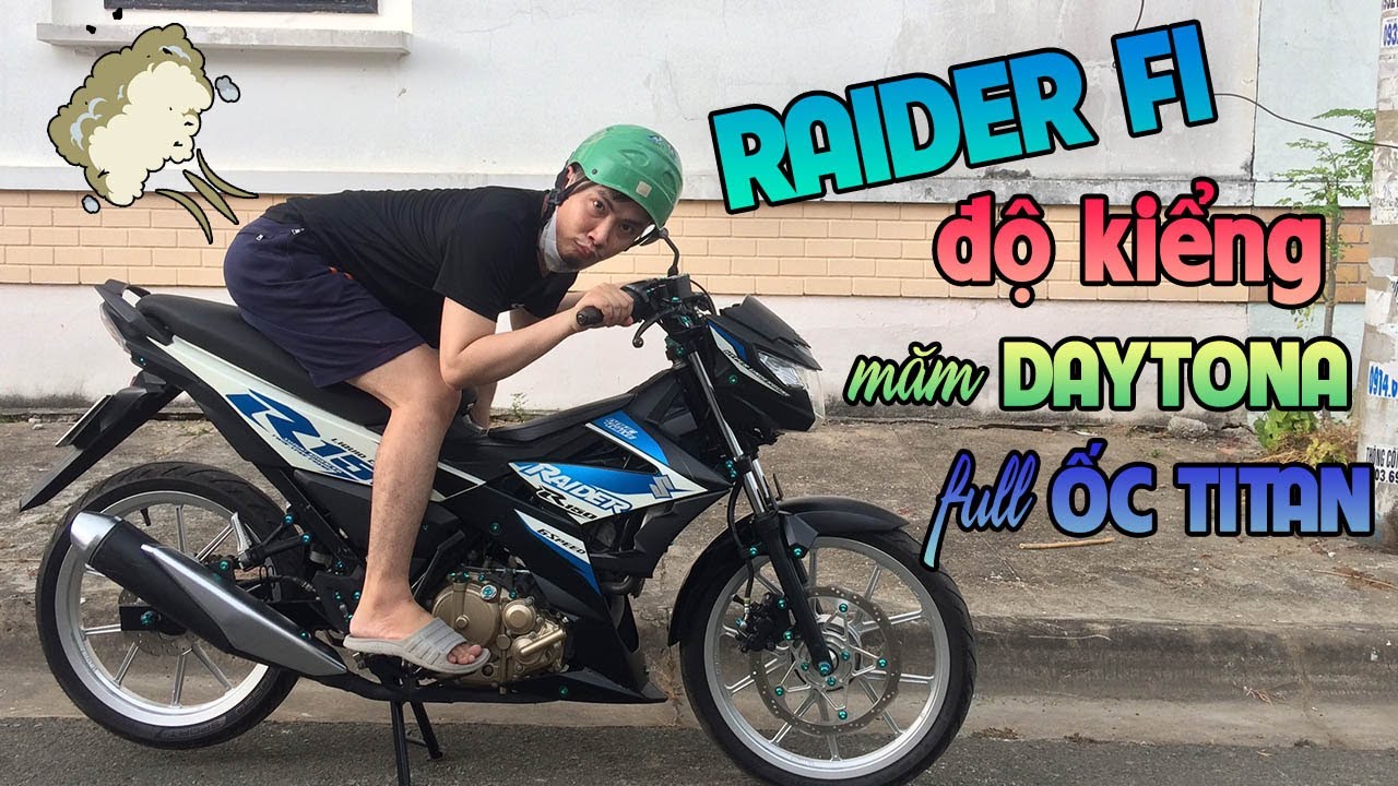 Raider Fi Dọn Kiểng Full Ốc Titan Gr5 Mâm Daytona | Lười Vlog - YouTube