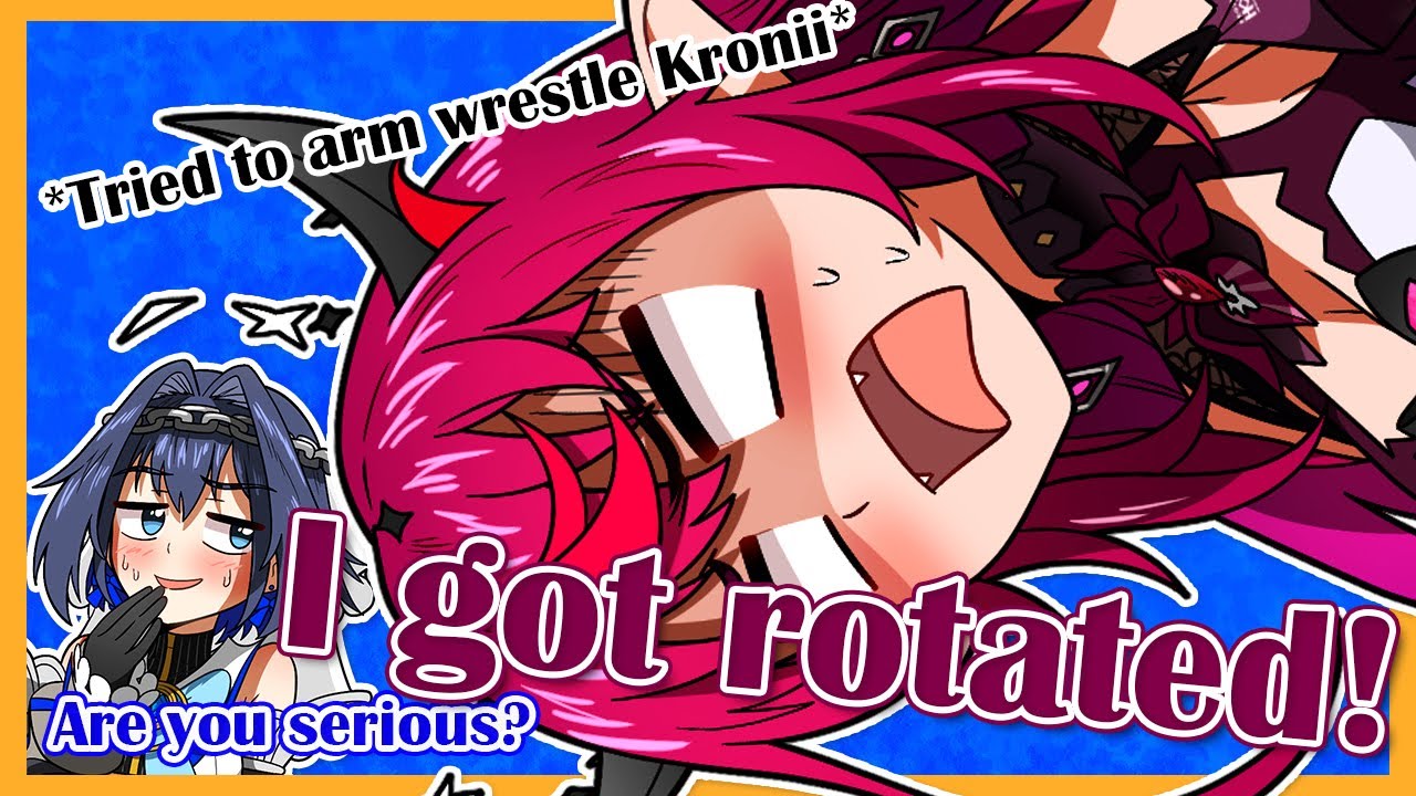 Irys Got Rotated When She Tried Arm Wrestling Kronii [Hololive EN]
