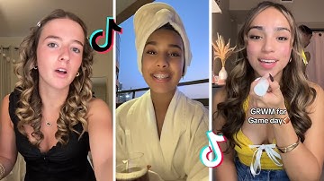 Makeup Tutorial Tiktok Compilation - GRWM  ( Get Ready With Me ) ❤️(Skincare, Makeup, Outfits) 1706🥰