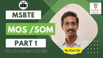 Stress-Strain Part 1 | Modulus of Elasticity | SOM | MOS | Mechanical | Civil | Diploma & Degree