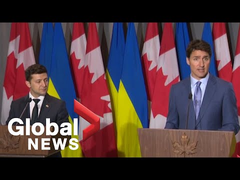 Trudeau talks international relations with Ukraine's President Zelenskiy global television halifax