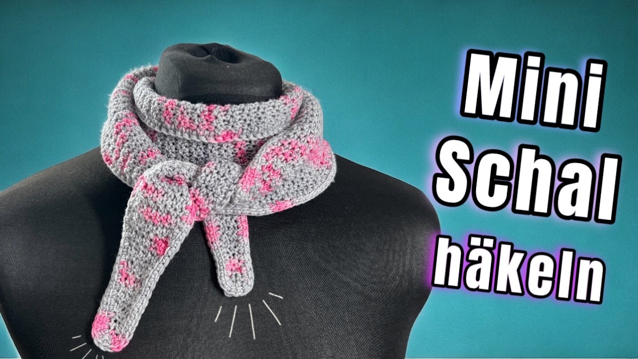 Von Spitze zu Spitze: Minischal mit I-Cord häkeln | Anfänger | Anpassbar