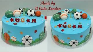 How to make a sports ball 1st birthday cake