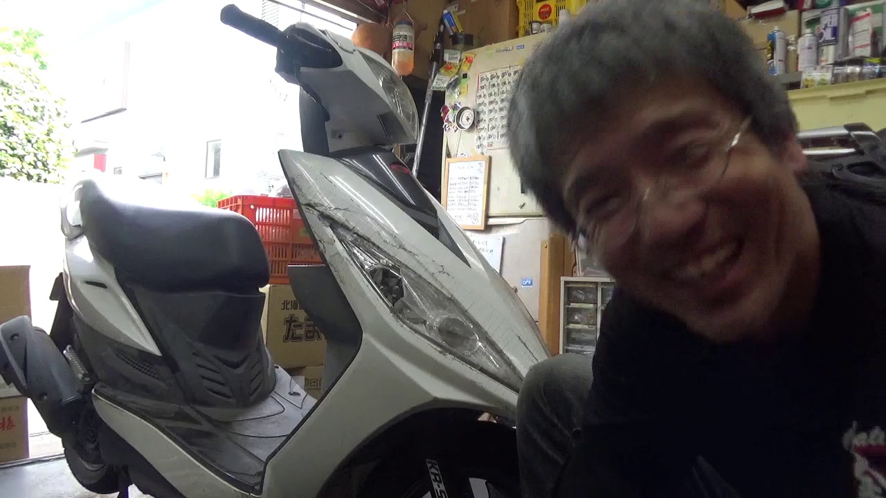 A typical day at a motorcycle shop. Replacing the speedometer A typical day at a motorcycle shop. Replacing the speedometer