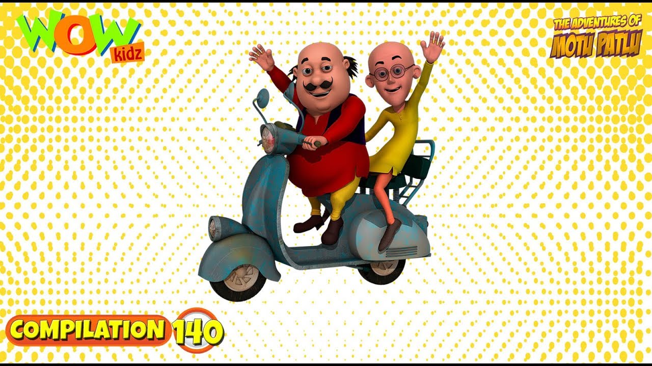 Motu Patlu   Non stop 3 episodes  3D Animation for kids    140