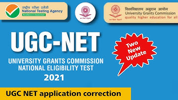 UGC NET June 2021 application correction update | new update | jrf fellowship