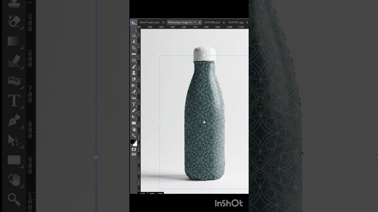 Realistic Bottle Mockup In Photopea/Photoshop