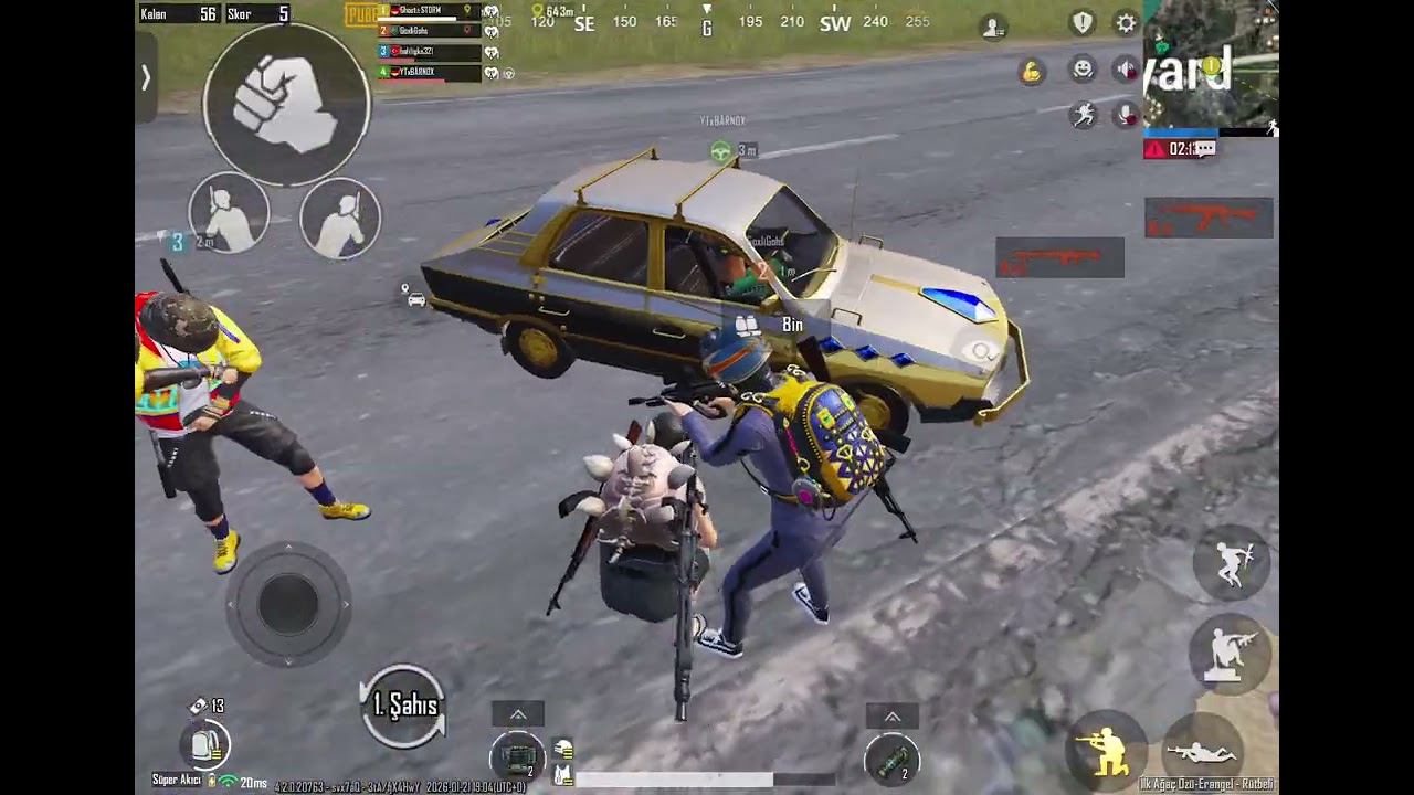 BU SEFER 4 KİŞİYDİK ORTALIĞI DARMA DUMAN ETTİK🔥🔥/PUBG MOBİLE