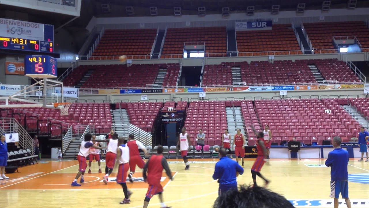 Práctica de la Preselección de Baloncesto de Puerto Rico, Centrobásket